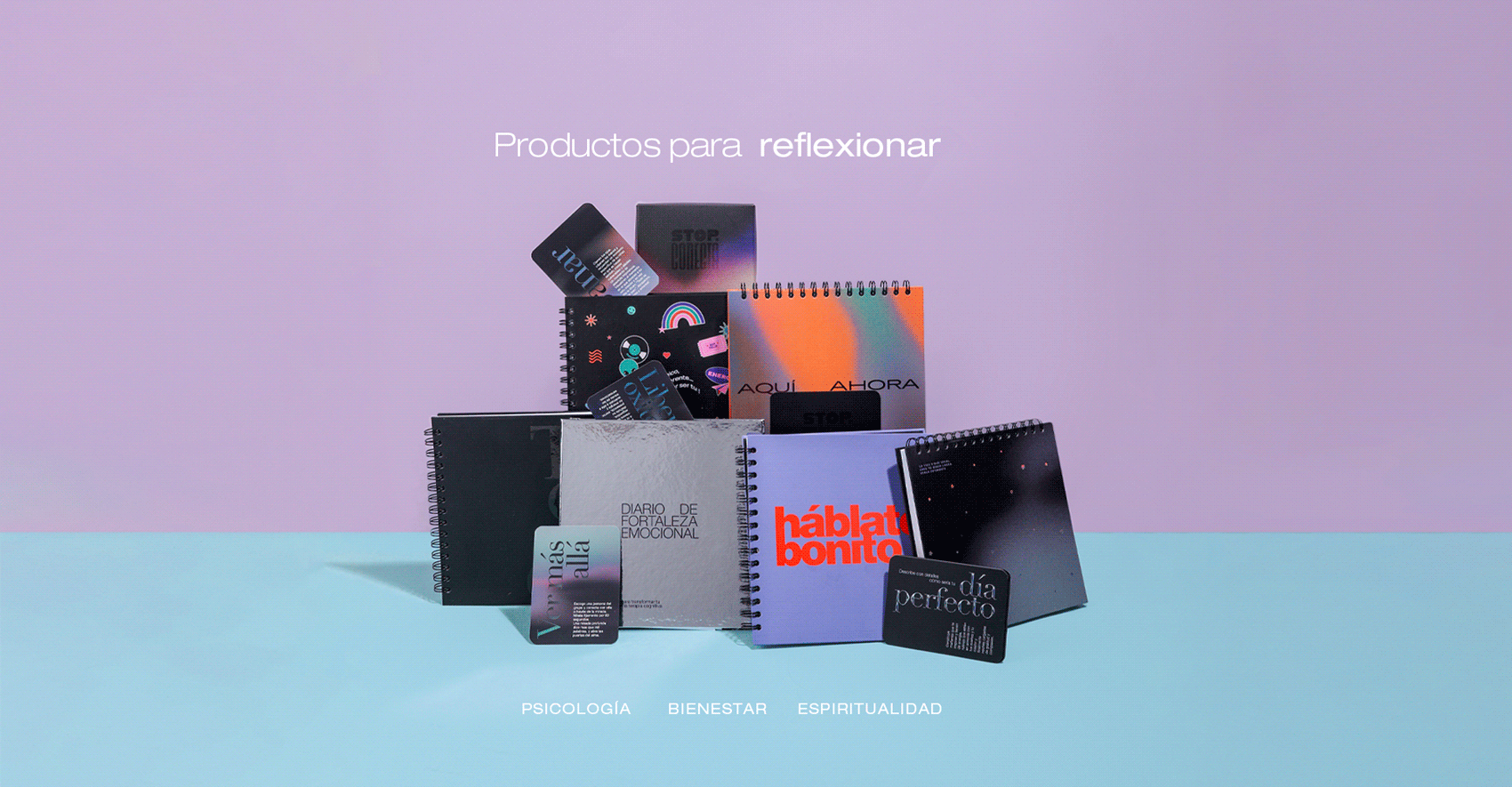 Productos bienestar, psicología y meditación. Hechos en COlombia